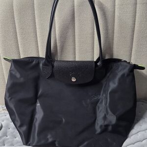 Longchamp Le Pliage Black Tote Bag Medium